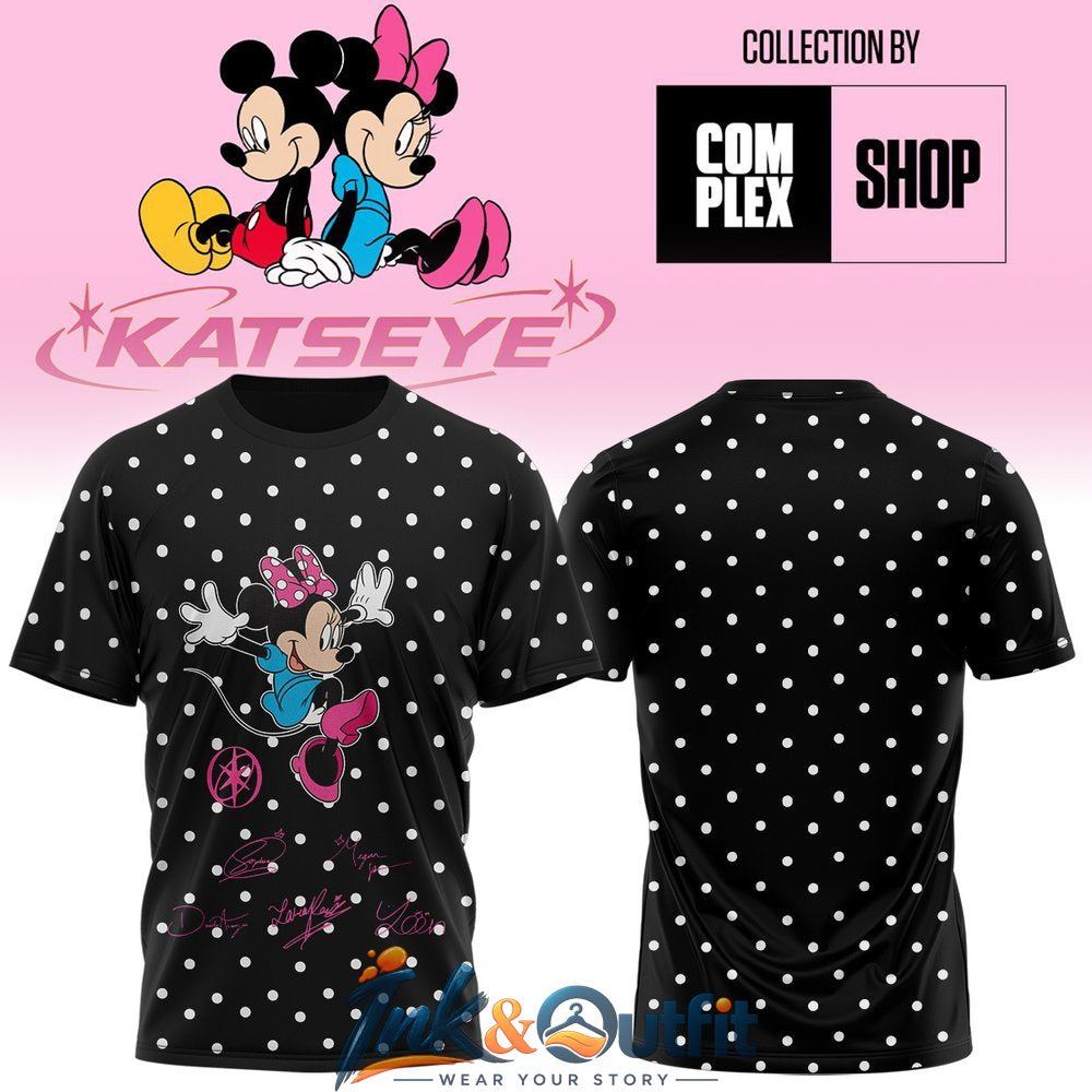 KATSEYE X MICKEY and MINNIE Signature Print T Shirt