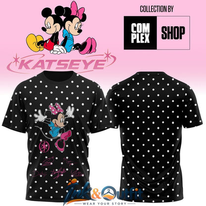 KATSEYE X MICKEY and MINNIE Signature Print T Shirt