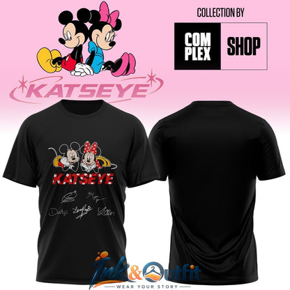 KATSEYE X MICKEY and MINNIE Signature Print T Shirt