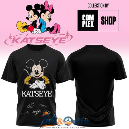 KATSEYE X MICKEY and MINNIE Signature Print T Shirt
