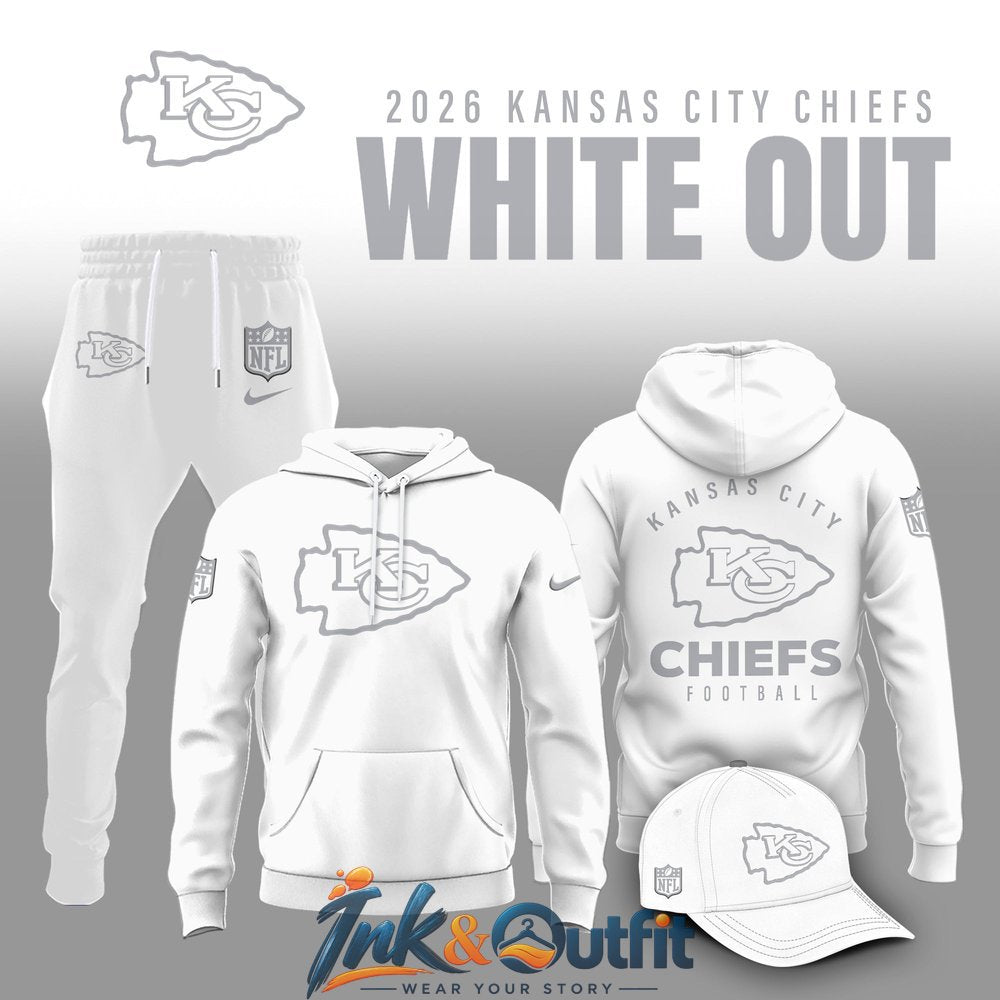 Kansas City Chiefs 2026 White Out Hoodie