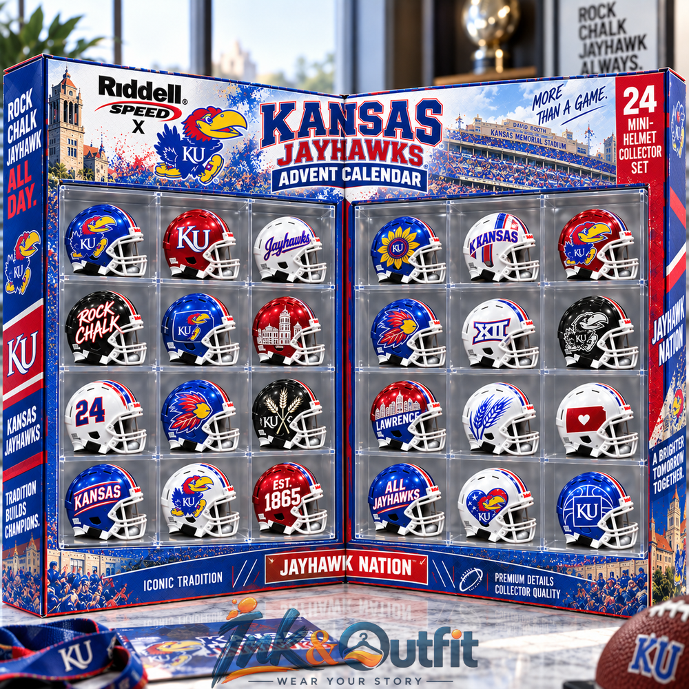 Kansas Jayhawks Mini Helmet Advent Calendar 2026