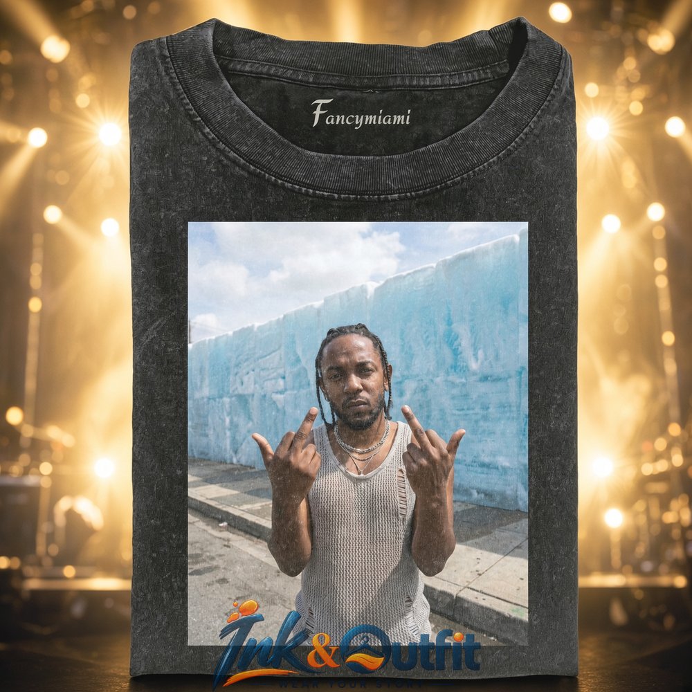 Kendrick Lamar Middle Fingers Ice Wall Shirt