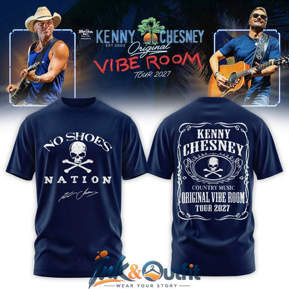 Kenny Chesney No Shoes Nation Vibe Room Tour 2027 T Shirt