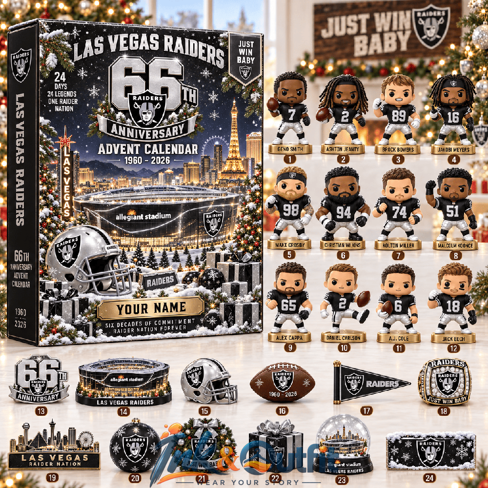 Las Vegas Raiders 2026 66th Anniversary Advent Calendar