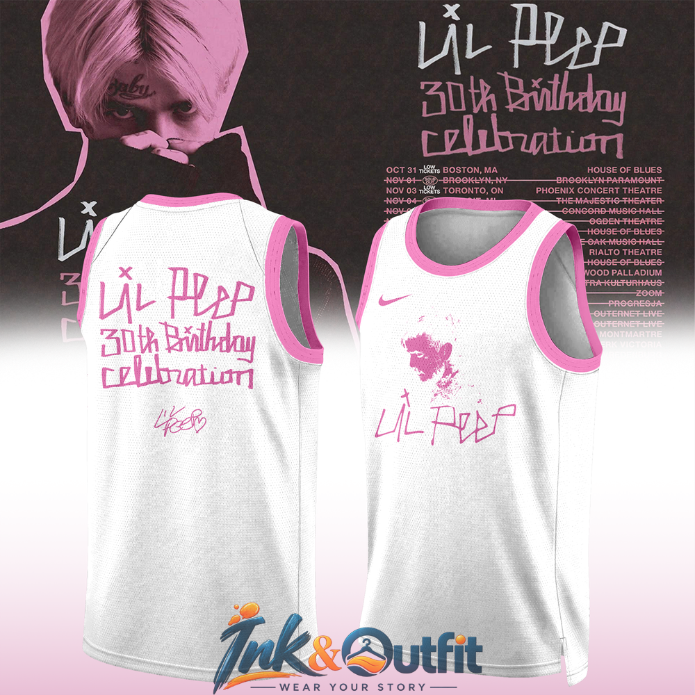 Lil Peep 30th Birthday Celebration Basketball Jersey