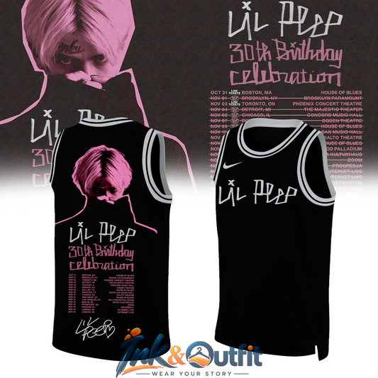 Lil Peep 30th Birthday Celebration Basketball Jersey