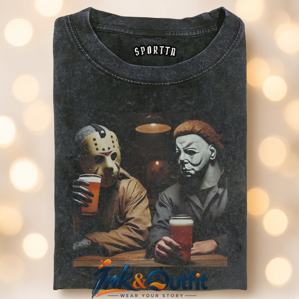 Michael Myers x Jason Coffee Break Shirt