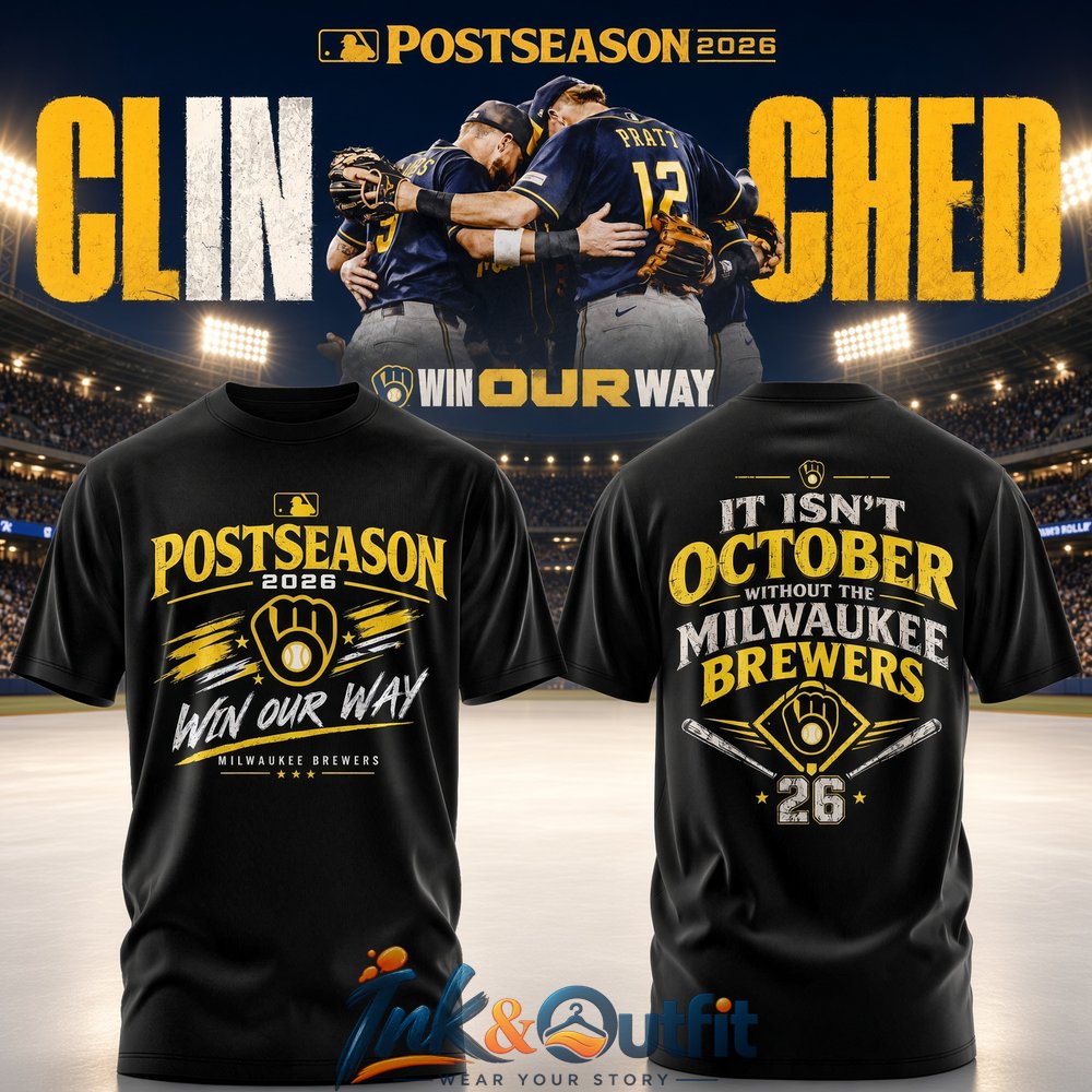 Milwaukee Brewers 2026 Postseason Win Our Way October Baseball T Shirt