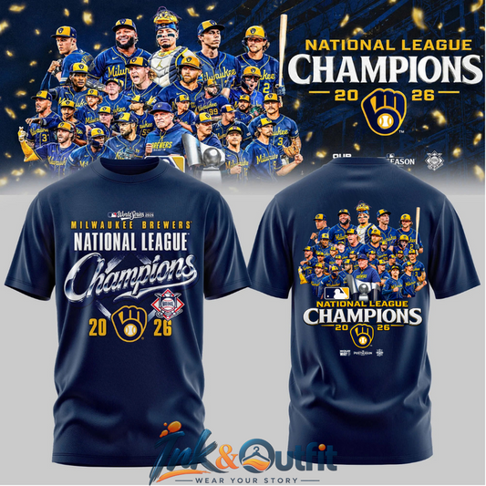 Milwaukee Brewers National League Champions 2026 T Shirt
