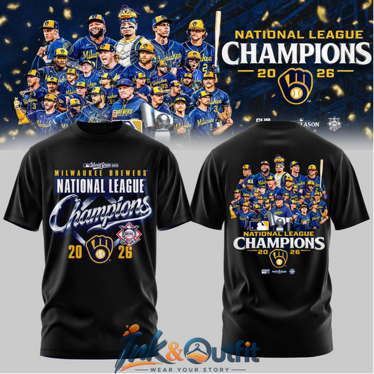 Milwaukee Brewers National League Champions 2026 T Shirt