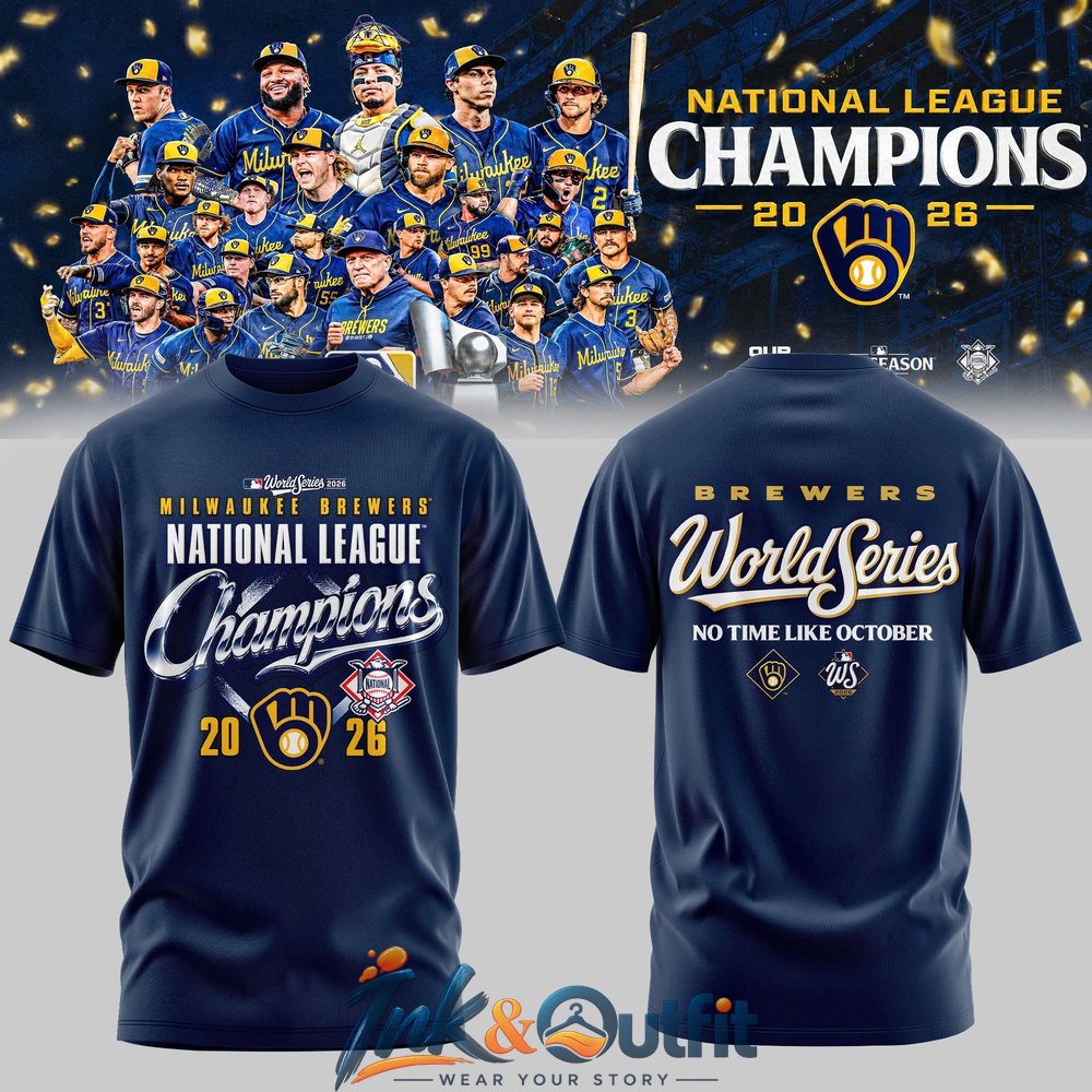 Milwaukee Brewers National League Champions 2026 World Series T Shirt