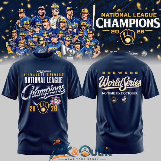 Milwaukee Brewers National League Champions 2026 World Series T Shirt