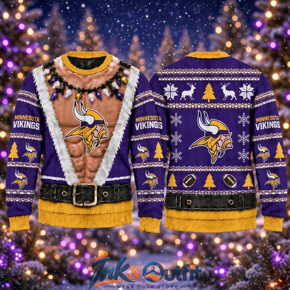 Minnesota Vikings Funny Body Ugly Christmas Sweater