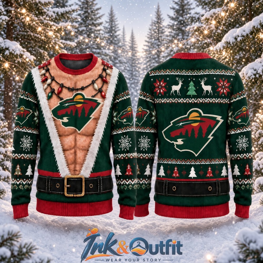 Minnesota Wild Funny Body Ugly Christmas Sweater