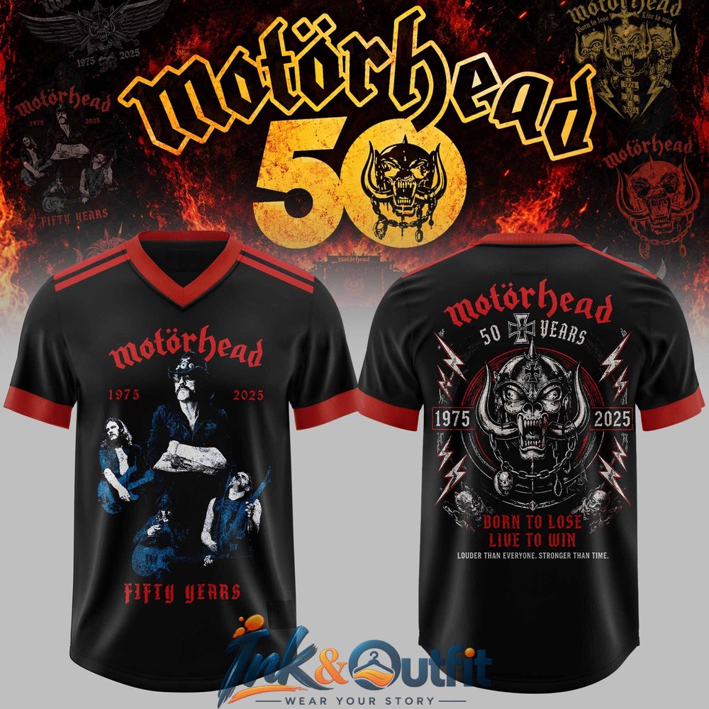 Motorhead 50 Years Anniversary Collections Football Jersey