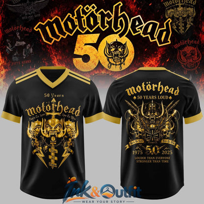 Motorhead 50 Years Anniversary Collections Football Jersey
