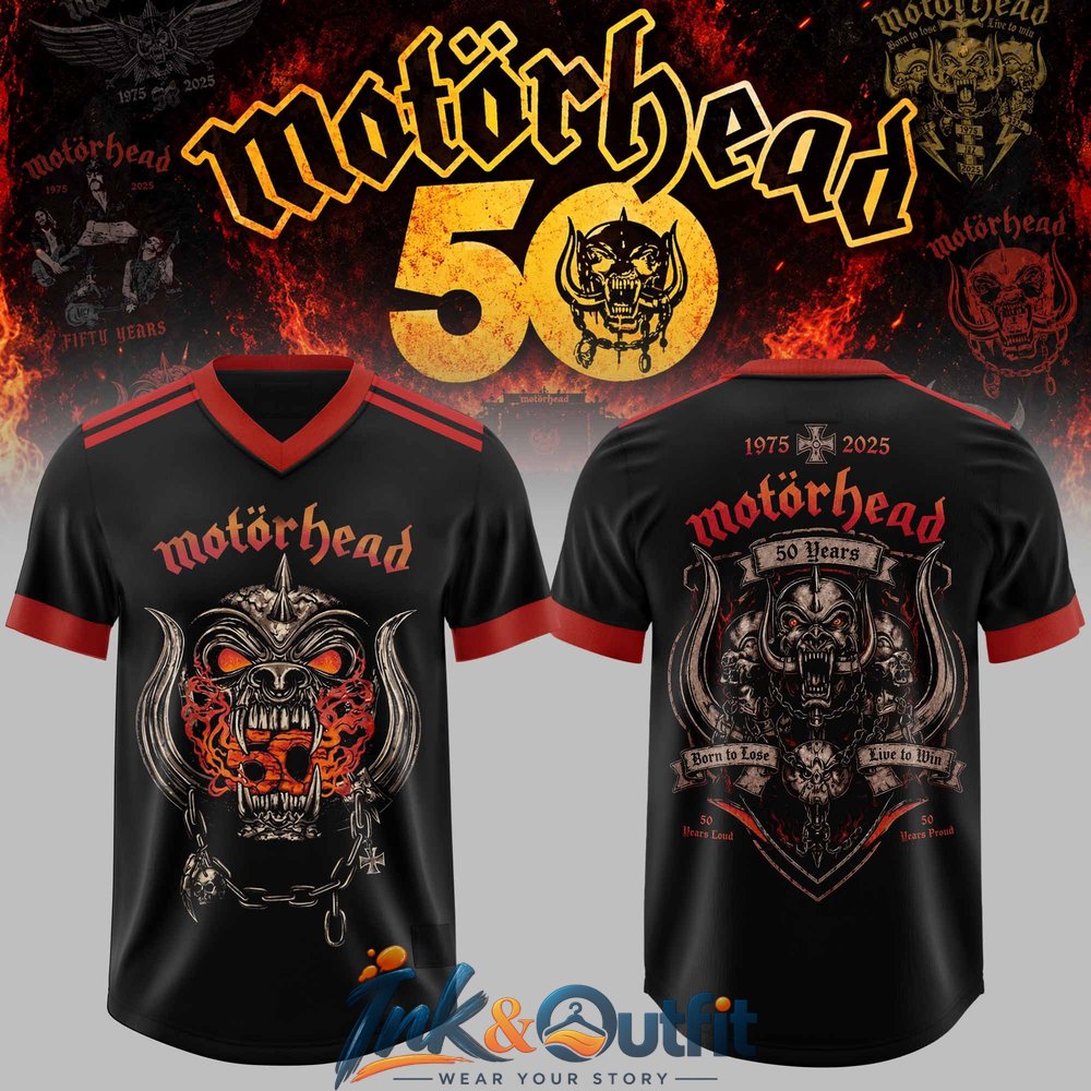 Motorhead 50 Years Anniversary Collections Football Jersey