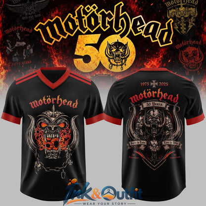 Motorhead 50 Years Anniversary Collections Football Jersey
