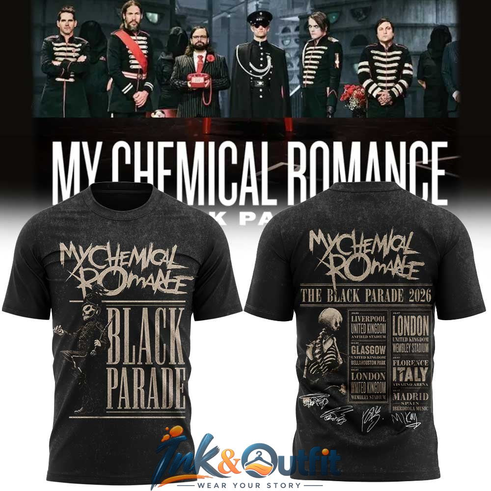 My Chemical Romance Black Parade Tour 2026 T Shirt
