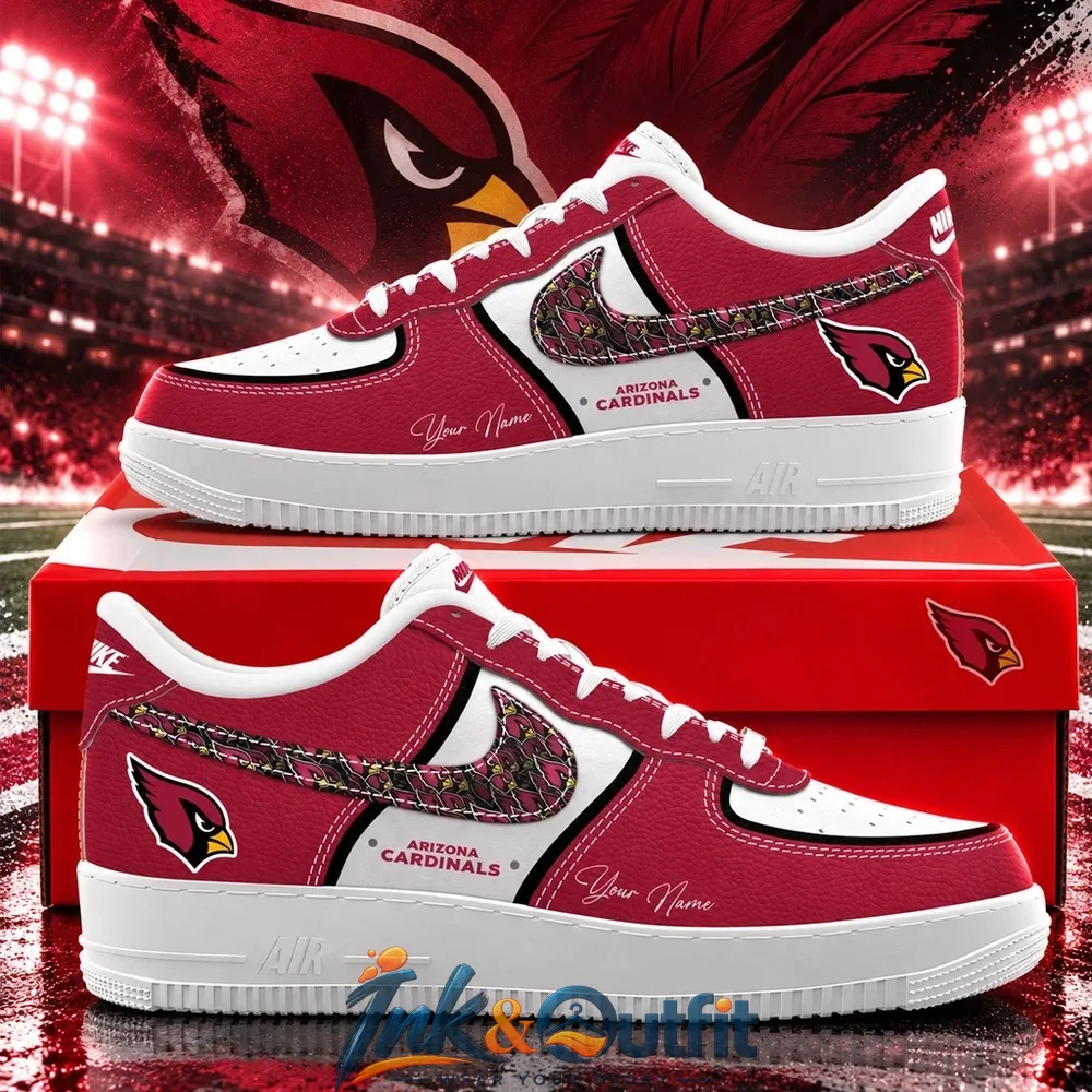 NFL Arizona Cardinals 2026 Custom Name Nike Air Force 1 Sneakers