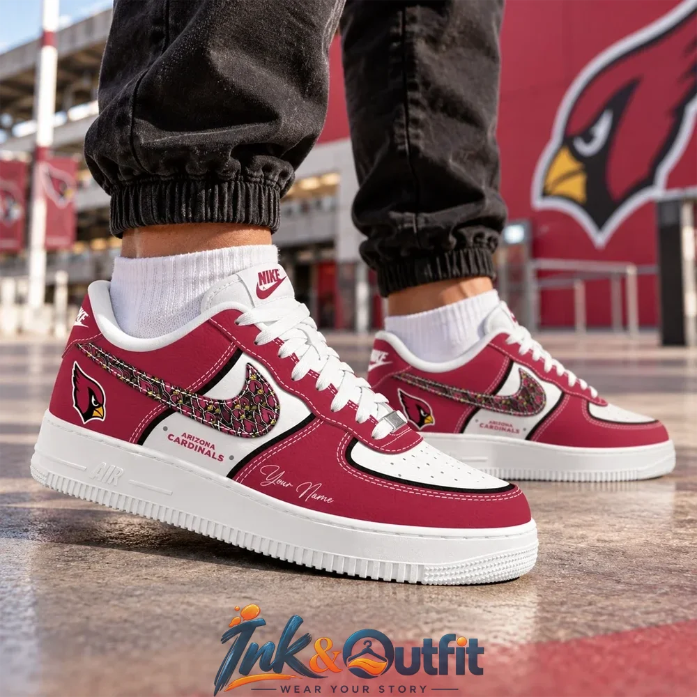 NFL Arizona Cardinals 2026 Custom Name Nike Air Force 1 Sneakers