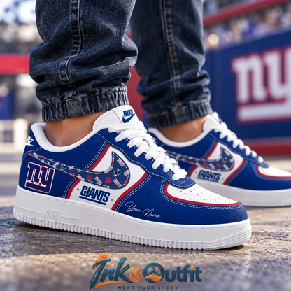 NFL New York Giants 2026 Custom Name Nike Air Force 1