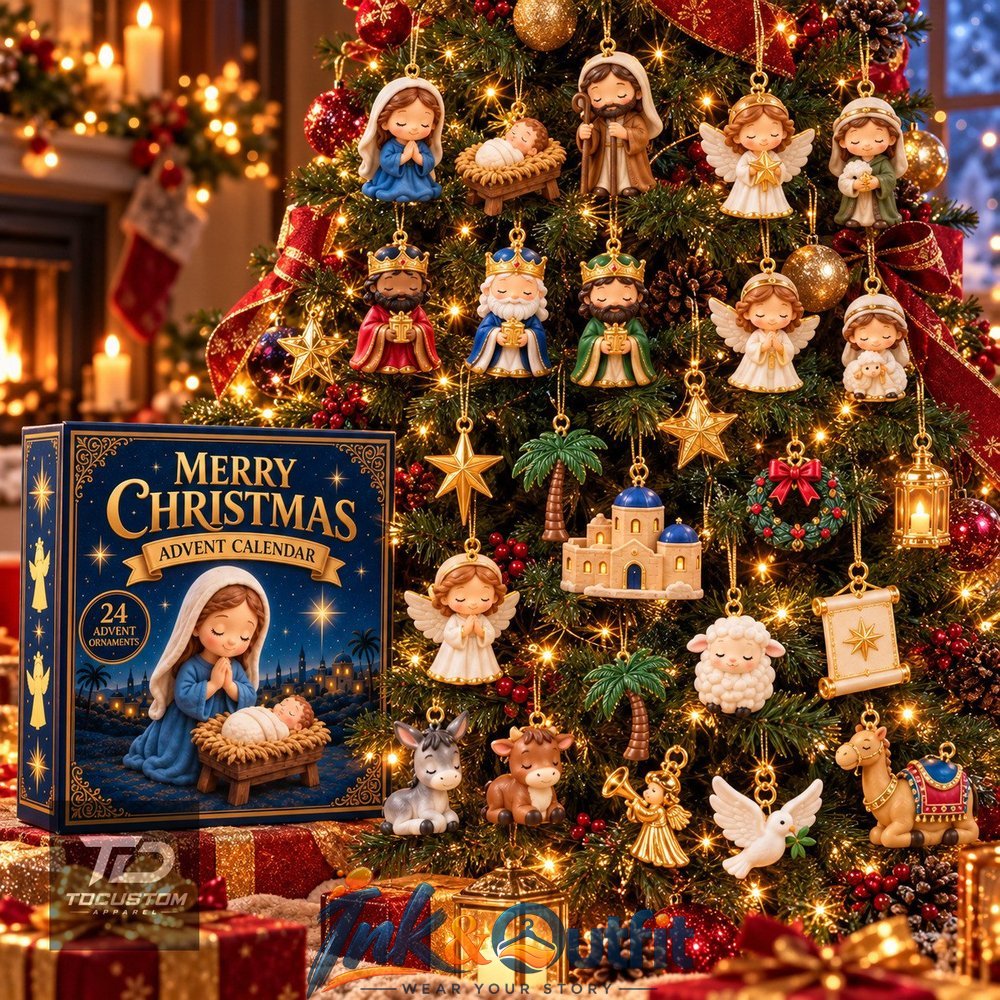Nativity Scene Advent Calendar Calendar 2026