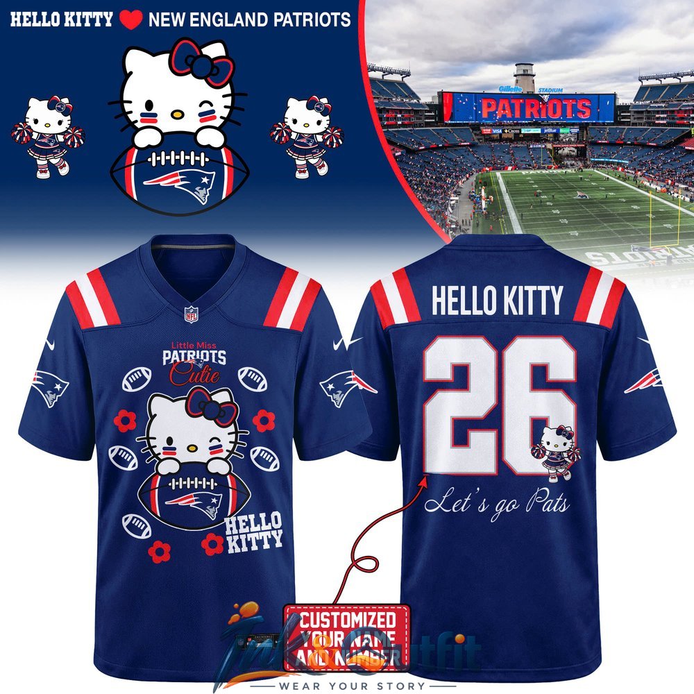New England Patriots Hello Kitty Football Jersey