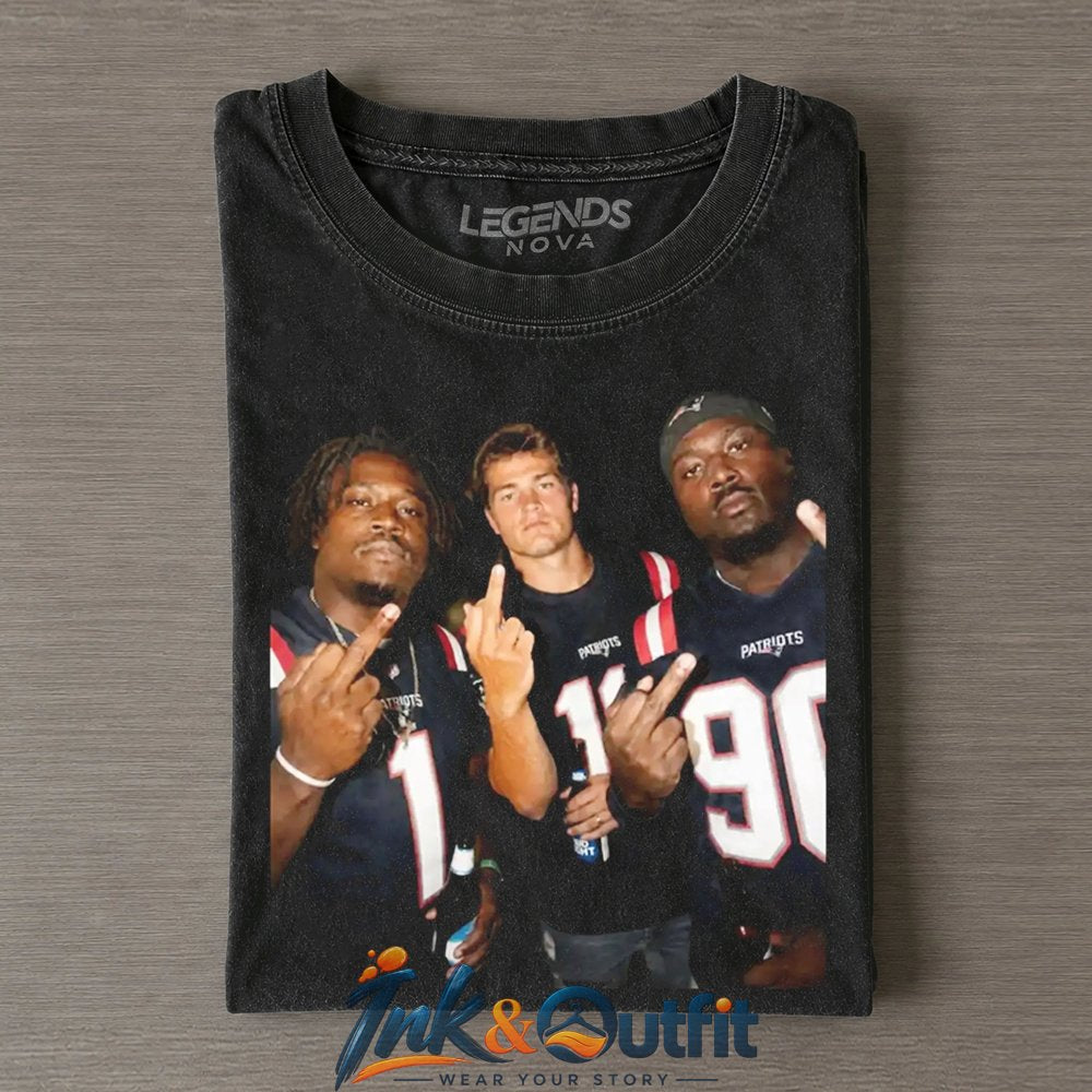 New England Patriots Stefon Diggs Drake Maye Christian Gonzalez T Shirt