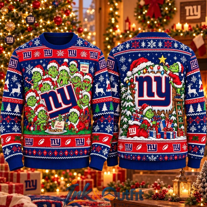 New York Giants Grinch Christmas Ugly Sweater