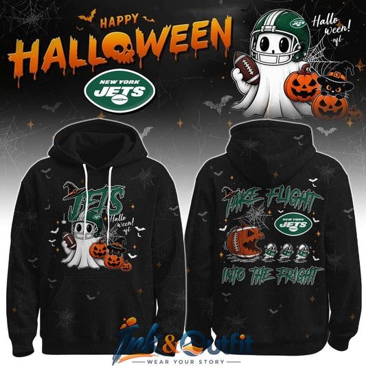 New York Jets Halloween Black Hoodie