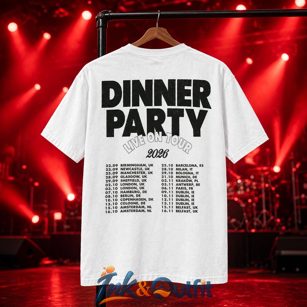 Niall Horan Dinner Party Across the World Shirt  Official 2026 Live On Tour Merch for Niall Horan Fans