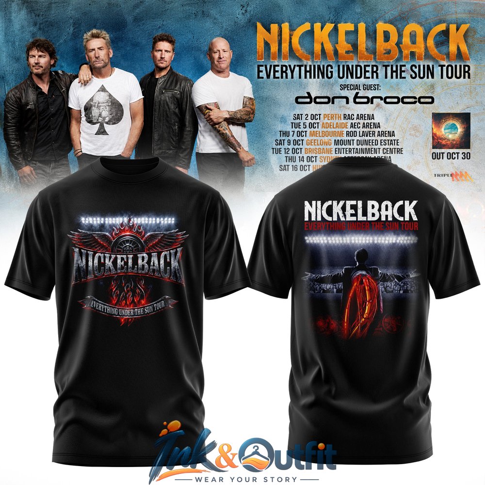 Nickelback Everything Under The Sun Tour T Shirt