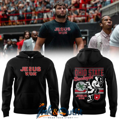 Ohio State Buckeyes Jesus Won Special Hoodie