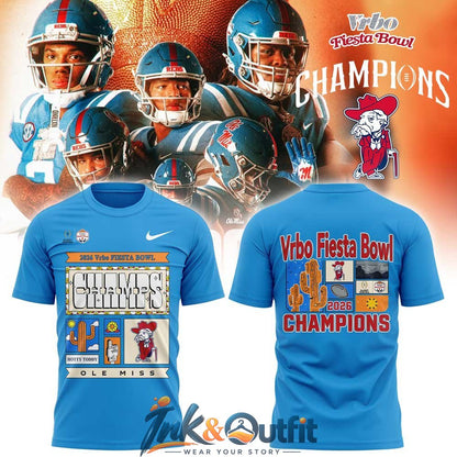 Ole Miss Rebels 2026 Fiesta Bowl Champions Shirt