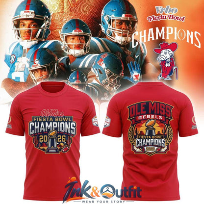 Ole Miss Rebels 2026 Fiesta Bowl Champions Shirt