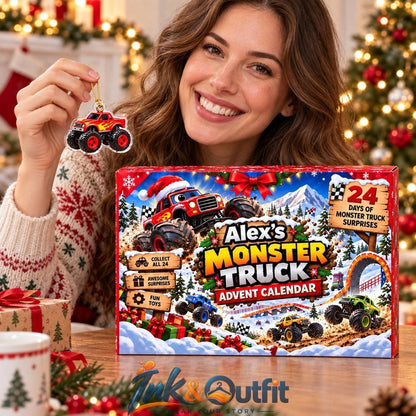 Personalized Monster Truck Advent Calendar