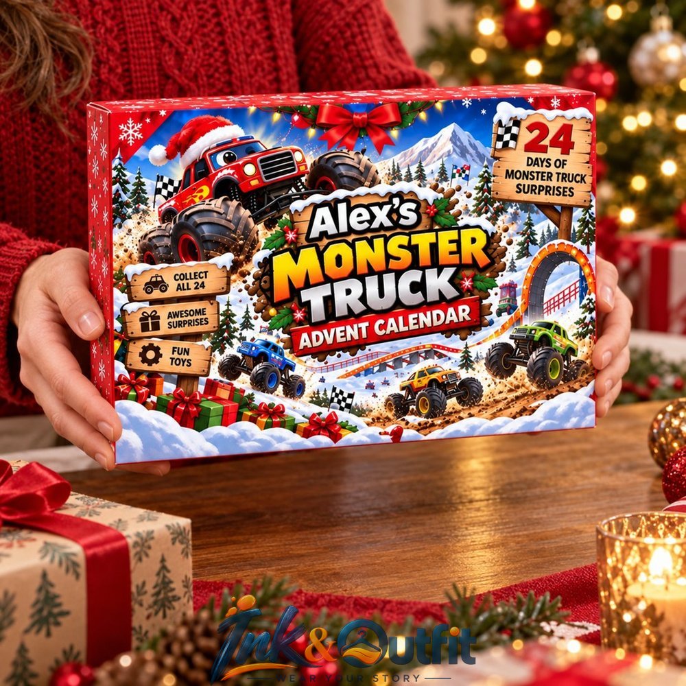 Personalized Monster Truck Advent Calendar