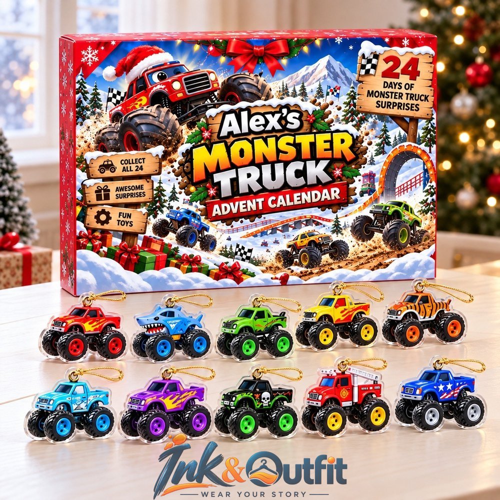 Personalized Monster Truck Advent Calendar