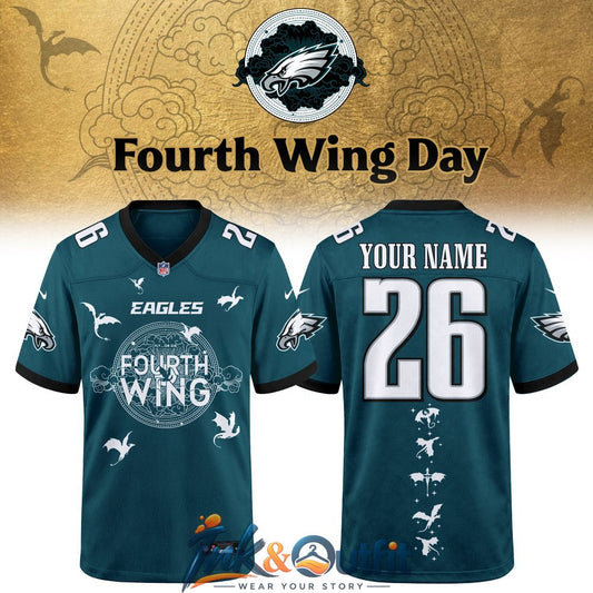 Philadelphia Eagles Fourth Wing 2026 Football Jersey