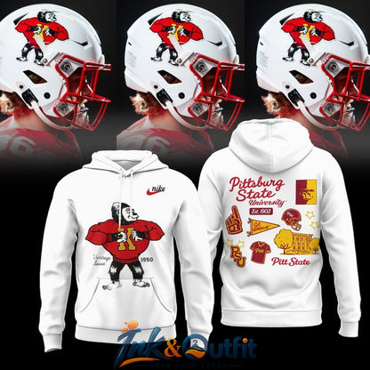 Pittsburg State Gorillas Vintage Issue 1950 Hoodie