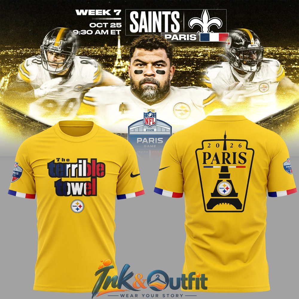 Pittsburgh Steelers Paris Game 2026 T Shirt