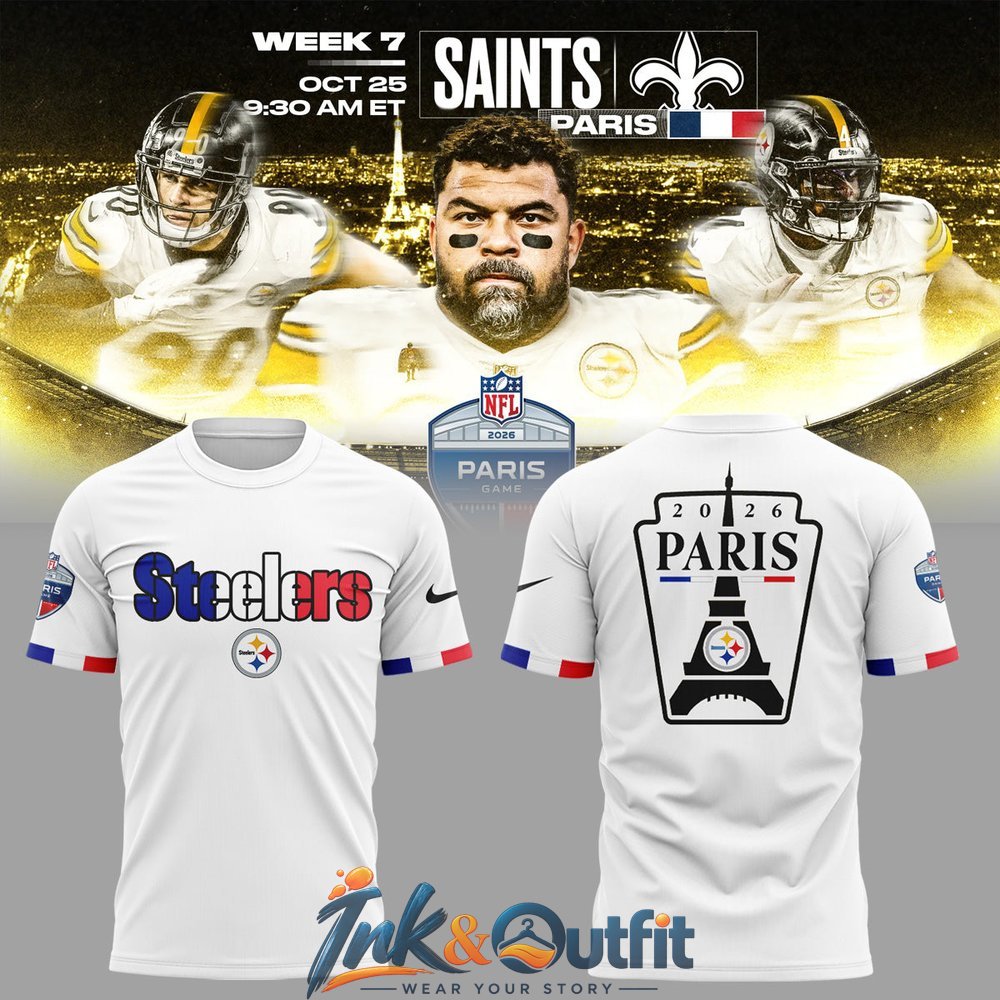 Pittsburgh Steelers Paris Game 2026 T Shirt