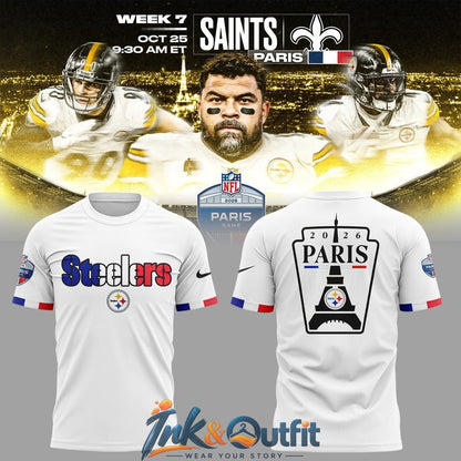 Pittsburgh Steelers Paris Game 2026 T Shirt