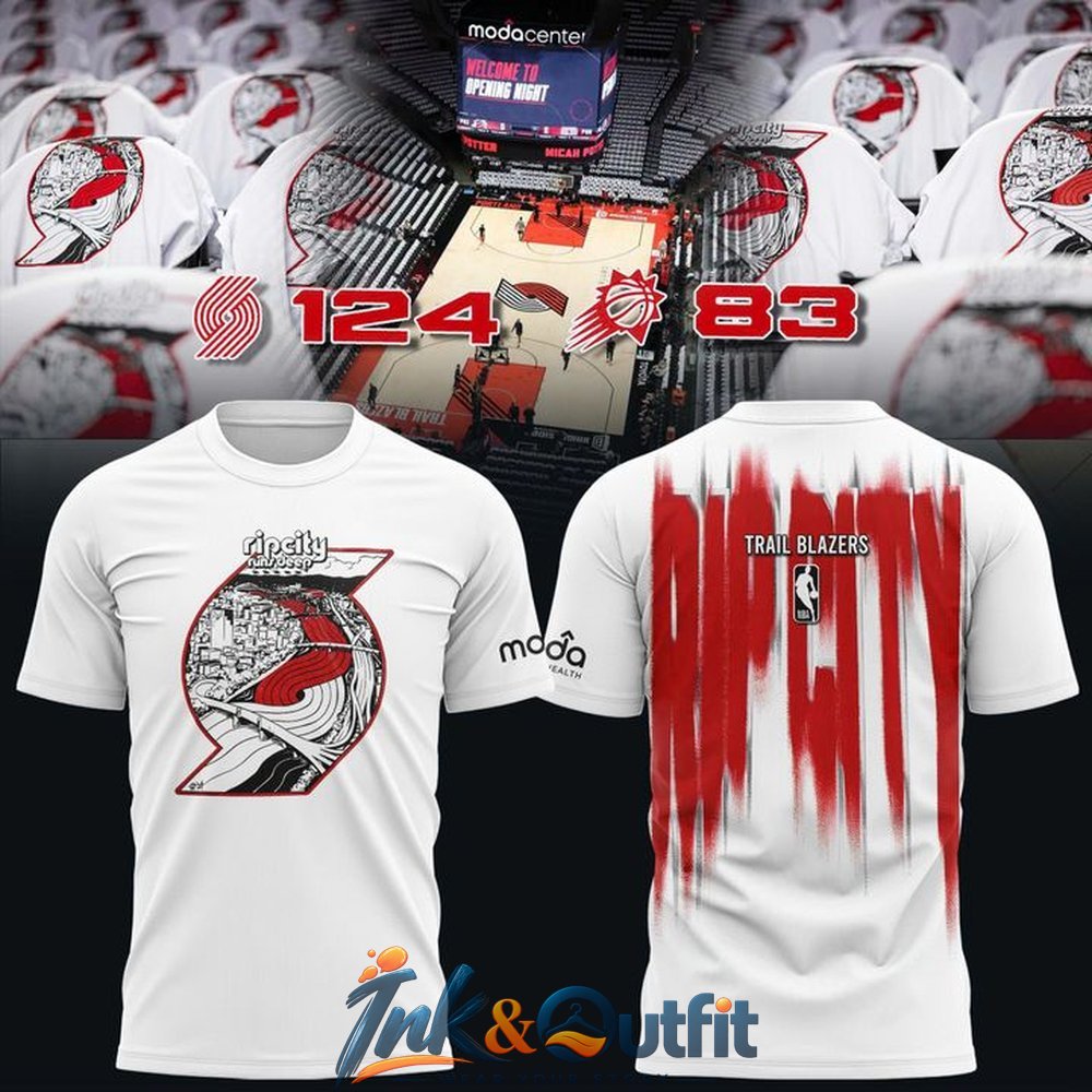 Portland Trail Blazers Rip City Runs Deep Graphic 2026 Shirt