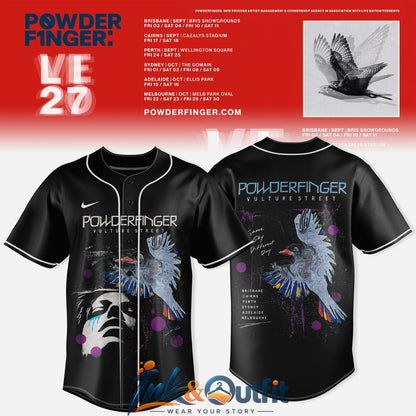 Powderfinger Live 2027 Tour Special Baseball Jersey