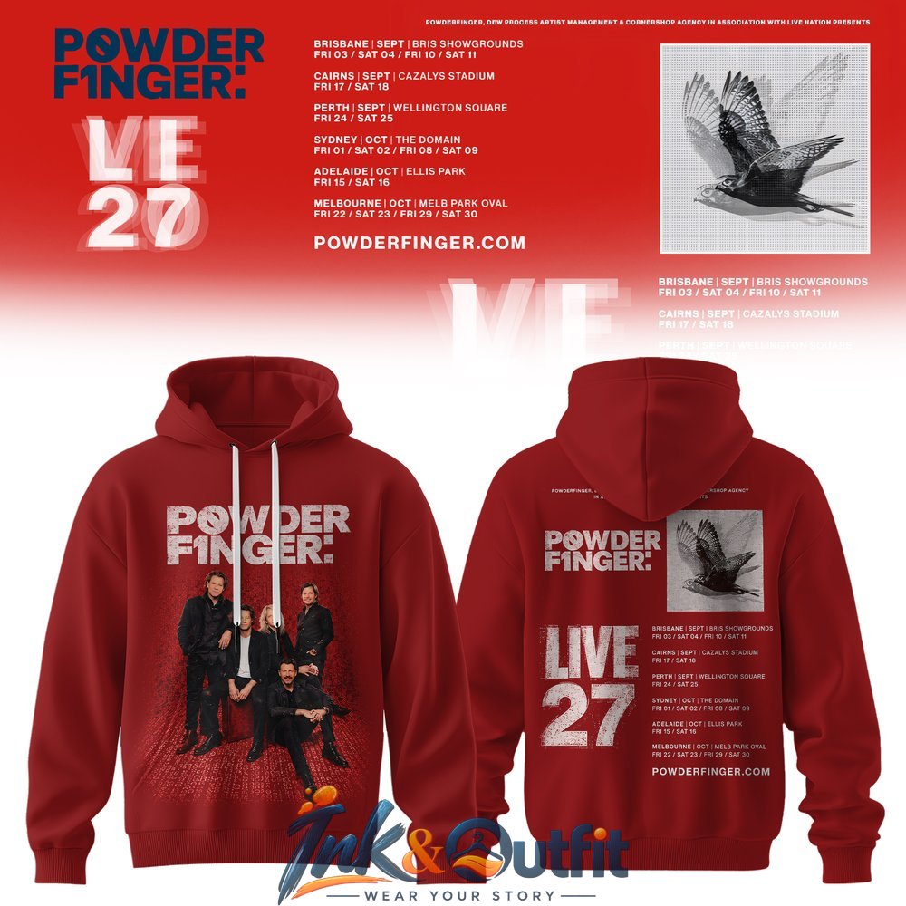 Powderfinger Live 27 Tour Hoodie