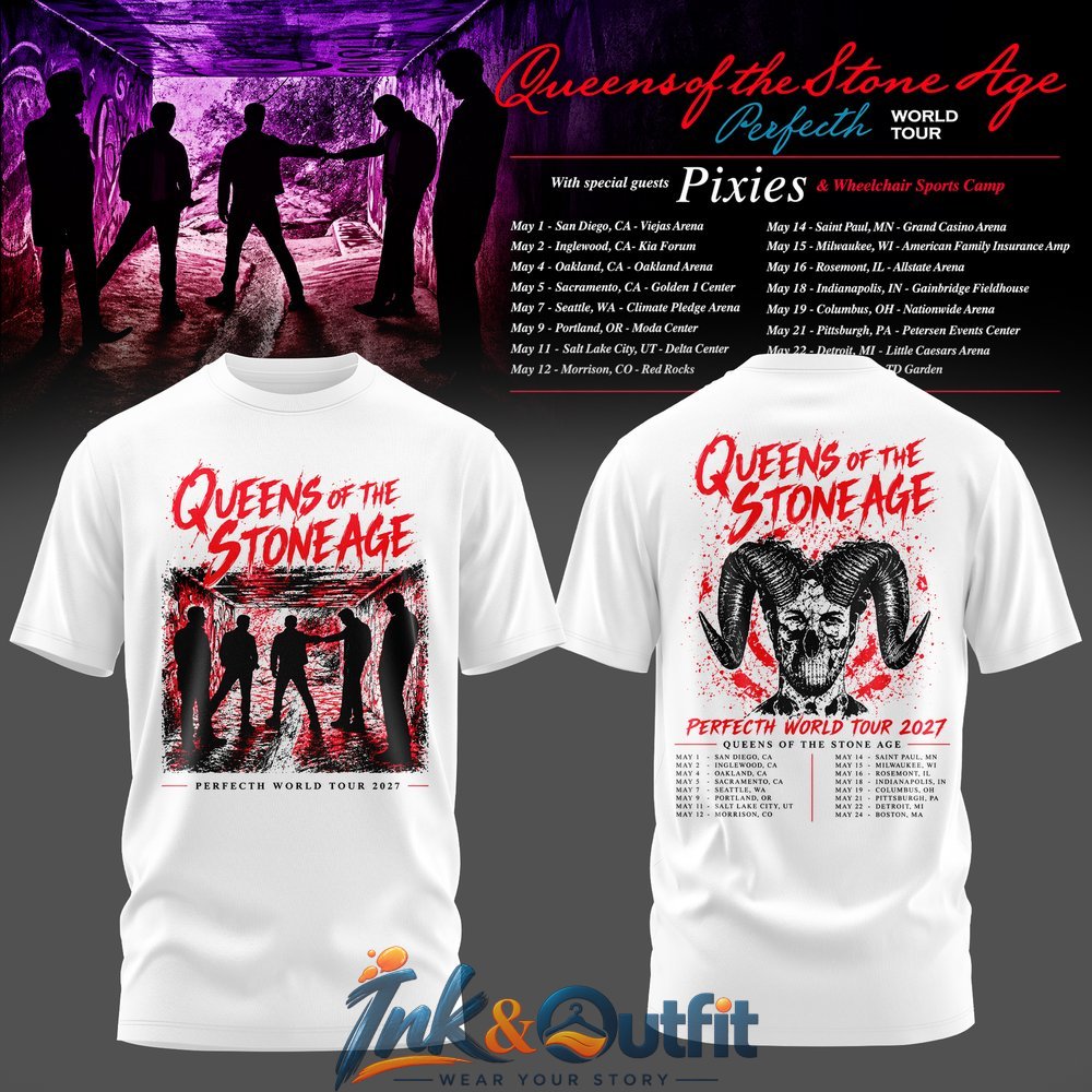 Queens of the Stone Age World Tour 2027 T Shirt