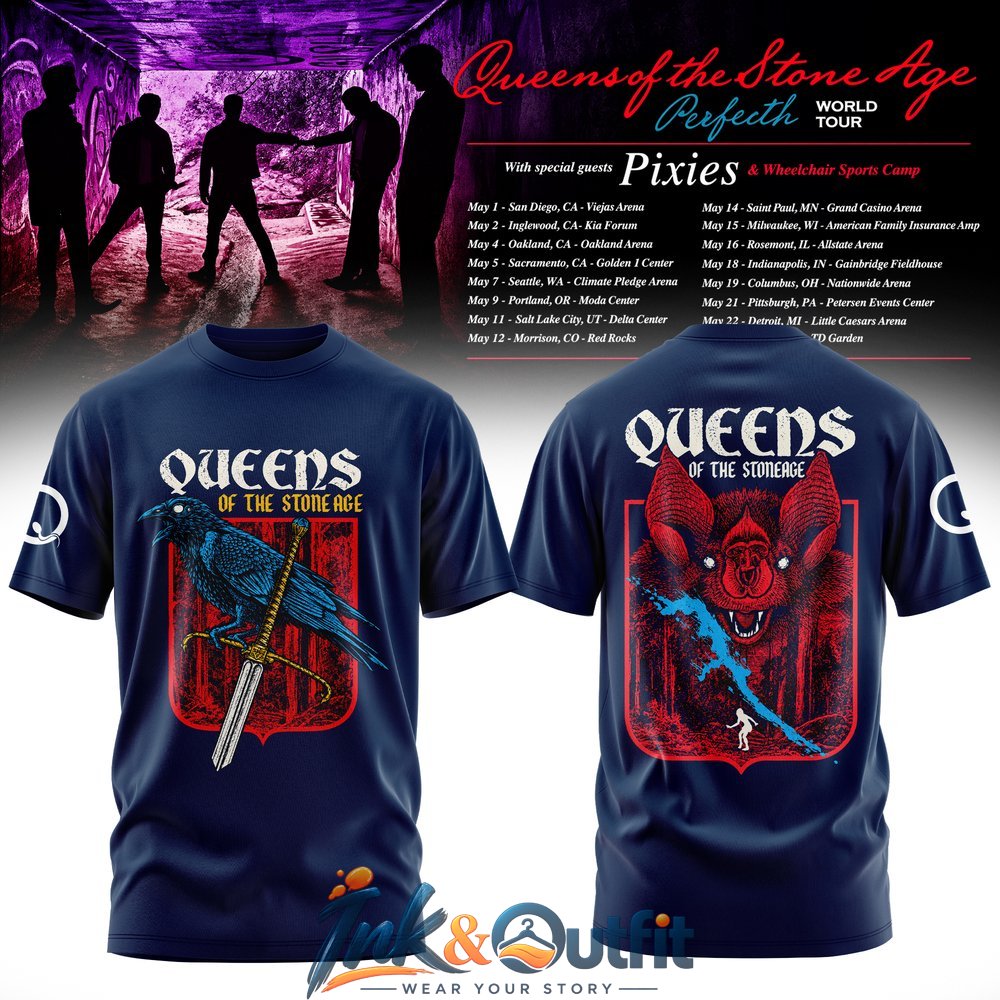 Queens of the Stone Age World Tour 2027 T Shirt